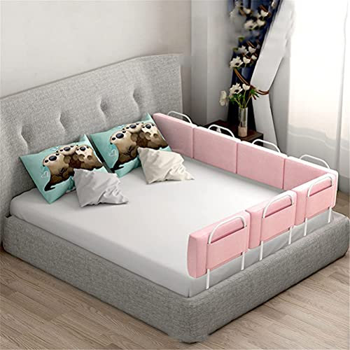 GODFSAHG Bettschutzgitter - Sicherheitsbarriere für Kinderbetten, Sicherheitsbettzaun, Schutzgeländer, Bettgeländer, 1,5–2 Meter Bettgitter, universell einsetzbar (Größe: 180 cm (60 cm x 3)