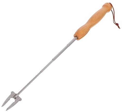 POPETPOP Ausziehbarer Grillspieß Aus Edelstahl Fleischspieß Grill-set Holzgriff Camping-essentials