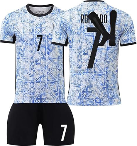 Maillot Foot Enfant et Adultes, Ensemble Foot Enfant Nouveaux Home/Away Soccer Jersey, Maillot de Football Jersey Set survetement T-Shirt Short Et Chaussettes Garçon Vêtement Sport