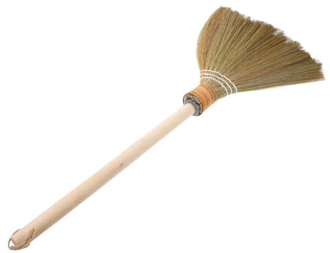HANABASS Straw Broom for Boys and Girls Soft Brush for Cleaning Garden Broom Boy Girl-friendly Straw Cleaning Brush