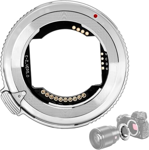 VILTROX E-Z Autofocus Lens Adapter for Sony E-Mount to Nikon Z-Mount - Auto Focus Adapter Ring Compatible with Nikon Z5/Z6/Z7/Z50/ZFC Cameras & Sony E Lenses - Maintains EXIF & Fast AF