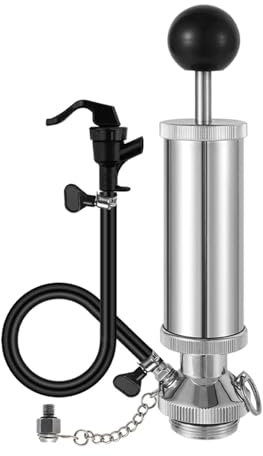 ERSINIAN Brewing equipment 4 Inch Picnic & Beer Party Pump with Mini Keg Tap Head for Homebrew Growler, Simple Kegerator Beer Dispenser Kit,Carbonated Pump Brewing equipment