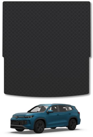 Compatible with VW Tayron (2025+) [5 Seat] 3mm Rubber Boot Mat | Tailored Fit Durable Boot Liner Full Coverage Protection Waterproof Accessories Easy Clean Anti Slip Made in the UK