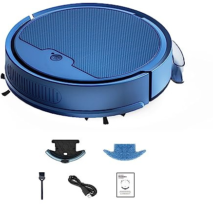 Zqxnt Limpieza automática de tanque de agua, robot de barrido inteligente, dispositivos de arrastre para alfombras, pelo de mascotas, aspiradora de mano, barredora automática compacta, barredora
