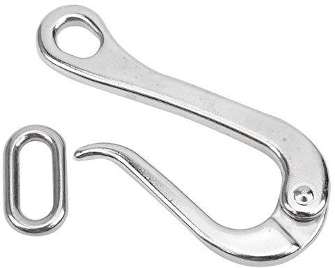 Segrehy Gancio d'argano in Acciaio Inossidabile Gancio a Rilascio rapido Durevole Accessorio per Barche Marine per la corrosione da 4 Pollici Resistenti per la e Gli Sport Acquatici