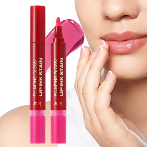 Juego De Y Delineador De Labios - Conjuntos Combinados de Delineador de Doble Punta y Brillo Labial | Hidratante Nutritivo Para Mujeres Regalo