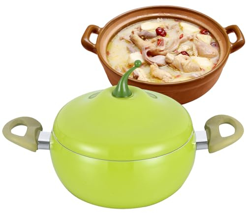 Cacerola Para Salsas Con Tapa,Olla Para Cocción Lenta De Verduras Y Frutas | Sartén Con Tapa - Para Placas De Inducción, Cocinar Sopa De Leche, Espagueti, Freír, Hervir A Fuego Lento Y Encimeras De Co