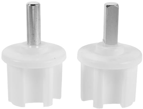 TOGEVAL 2 Stück Markisen Endstopper 60mm Kunststoff Rollrohradapter Weiß Ersatzteile für Terrassen Sonnenschutz Markisenantriebsrad Zubehör für Faltpavillon Carport