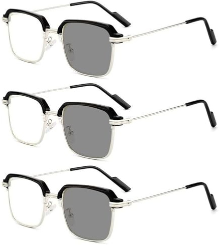 Otbushit Gafas autoajustables con enfoque automático y lentes sensibles a la luz para hombres y mujeres, ojo automático para cerca lejos, filtro de luz azul, gafas de lectura con zoom inteligente