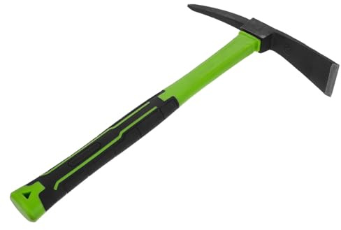 YARNOW Piccolo piccone per giardino - da giardino in acciaio resistente, 2 in 1 a doppia testa e piccone per scavare, paesaggistica, lavori in , esterni