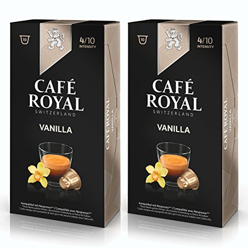 Cafè Royal Vanille, Capsules de Café, Nespresso Compatibles, Torréfacteur, 20 Capsules