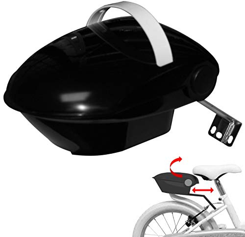 cyclingcolors TOPCASE FAHRRADBOX Kinder FAHRRADKOFFER MÄDCHEN FAHRRADSITZ SCHWARZ PUPPENSITZ