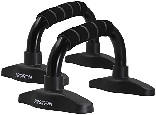 PROIRON Liegestützgriffe Push Up Bars 1 Paar Griffe Liegestützemit Edelstahlstange Schaumstoffgriff Neigungsstange Handgelenkschutz Brusttraining Body Building Zubehör