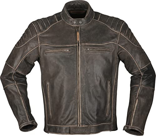 Modeka Vincent Aged Motorrad Lederjacke, braun, L