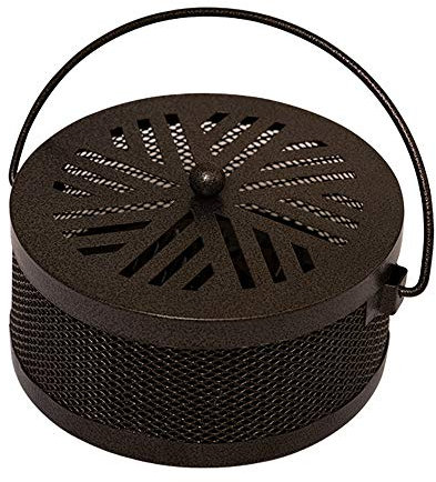 Mornenjoy Été Support de bobine de moustique décoratif pour bobine de moustique et encens en toute sécurité pour la maison, la terrasse, la piscine, l’extérieur, la neige, le bronze,