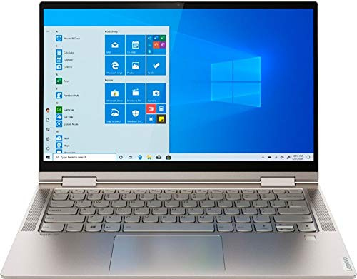 Lenovo Yoga C740 Ordinateur portable tactile 2 en 1 14 FHD | Clavier rétroéclairé | Core i5-10210U | Webcam | USB-C | Amazon Alexa | Intel UHD Graphics intégré | Windows 10 | Mica (8 Go de RAM, 256