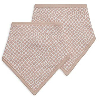 Jollein Bandana-Lätzchen, Snake, 2-teilig, Hellrosa