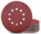 KONGMING 25 Stück Schleifpapier 225mm Klett Schleifscheiben 225mm Körnung P240 10 Loch in Rot für Trockenbauschleifer Exzenterschleifer Schleifgiraffe