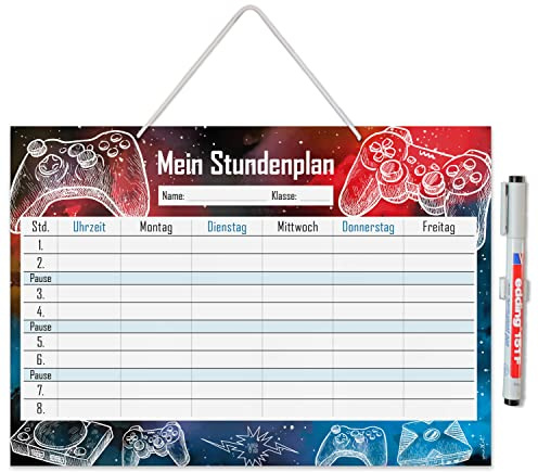younikat Stundenplan abwischbar zum aufhängen - Gaming - dv987