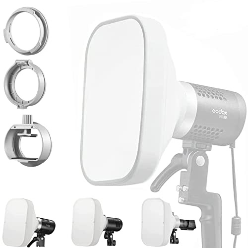 Godox ML-CS1625 Soft Tent Kit Flash Diffuser with 3 Adapters Compatible for godox V1 AD100PRO AD200PRO V860III V860II V850II TT685II TT685 TT600 TT560II TT520II TT660S AD300PRO