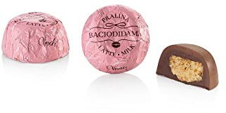Venchi - Collezione Dolci Italiani - BacioDiDama Latte in Confezione da 1 kg - Cioccolatino con Croccante Biscotto alla Nocciola Piemonte IGP, 1 kg - Senza Glutine