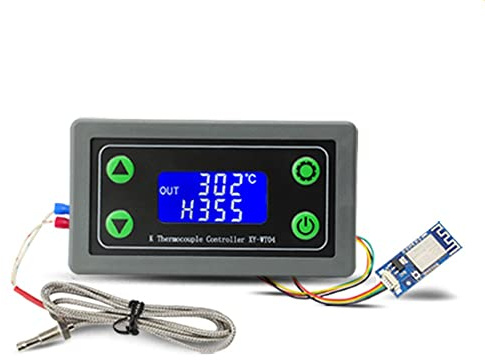 DollaTek WiFi Remote Digitaler Temperaturregler K Thermoelement Hochtemperaturregler -99~999 Grad