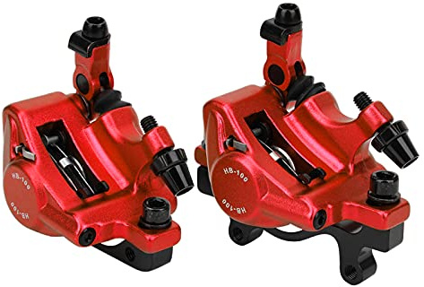 Akozon Xtech Hydraulische Bremsen Hb100 Bremse Mountainbike-Kit Zoom HB-100 Bicyc HB-100 Fahrrad-Aluminiumlegierung Hydraulischer Scheibenbremssatz Vorne Hinten für Mountainbike-Rennrad