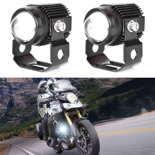 Mulcort 2PCS Led Motorcycle Lights, Motorcycle Headlight, Motorcycle Led Driving Fog Light Spot Light Waterproof for Car Truck ATV UTV Motorcycle