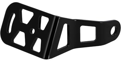 Kennzeichenhalter seitlich, aus Edelstahl, Schwarz - für Simson S50, S51, S