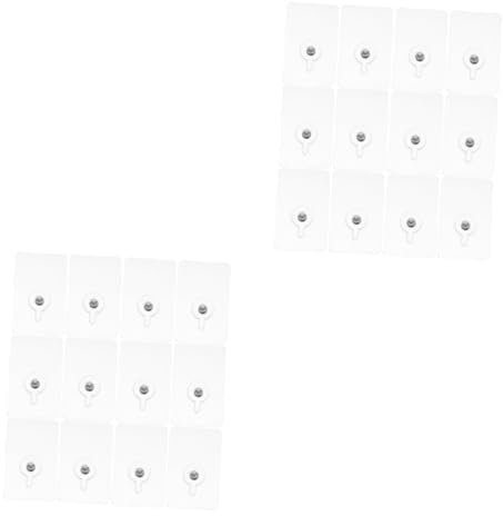 Garneck 24stücke Unsichtbare Schrauben Aufhänger Bohrfreie Wandhaken Für Bilderrahmen Für Holzoberflächen Klebefläche Installieren