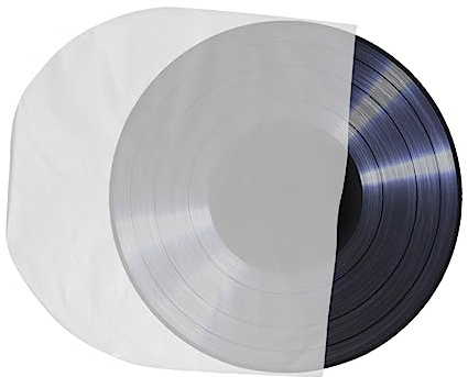 Uonlytech 50pezzi Protezione per CD Trasparente in Custodia per CD da Buste per Contenitore per Compatibile di Protezione Interna per