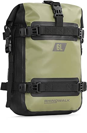 Funien Sac de Moto, Sac de Pare-Chocs de Moto étanche 6L Sac de Cadre latéral de Moto Sac de Barre de Crash de Moto Universel Sac de Rangement d'outils d'équitation de Moto Accessoire de Moto