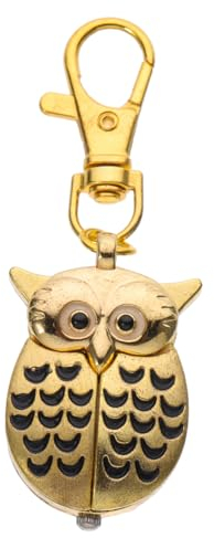 VALICLUD 1Stk Eule hängt am Tisch betrachten Taschenuhr Vintage Taschenuhr mit Kette eulenschlüsselänger owl Key Holder Schlüsselanhänger Schlüsselbund Cartoon- Eule