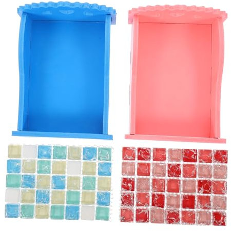 BCOATH 2pcs Practical Mat for Hamster Cooling Bed Board Pet Living Supplies Crystal Pad Reusable Cooling Mat