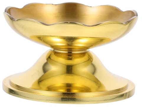 Cabilock 2stücke Eleganter Kupfer Kerzenhalter Für Butterlicht Und Stumpenkerzen Klassisches Design Für Schlafzimmer Büro Und Tempeldekoration