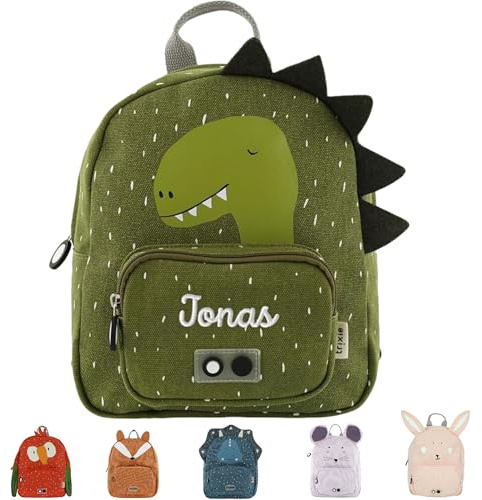 upstitch studio Trixie Kinderrucksack mit Namen personalisiert bestickt (Dino, Rucksack KLEIN/SMALL)