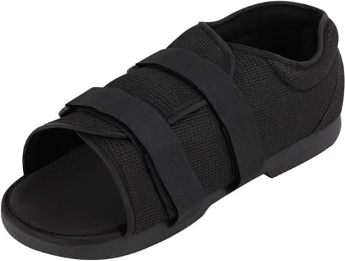 Bota para caminar con zapato postoperatorio, zapato de recuperación de rehabilitación de pie quirúrgico roto, sandalia ortopédica con soporte que se adapta al pie izquierdo o derecho, 1 pieza,ML