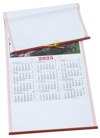 SEWACC Chinesischer Wandkalender Für Jahr Hochwertige Druckqualität Einfach Aufzuhängen Für Büro Und Zuhause Mit Für Notizen