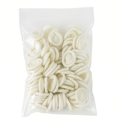 BDEPSTR 100 unidades de cunas desechables de látex para dedos, Dediles Proteccion de Dedo de Latex para Pegar el Pegamento, Planchar la ropa o Hacer Artesanía, arte de uñas