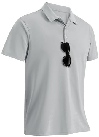 33,000ft Pikétröja för herr solskydd UPF50+ sommar kortärmad t-shirt snabbtorkande prestanda utomhus sportskjorta polo golfskjorta tennis