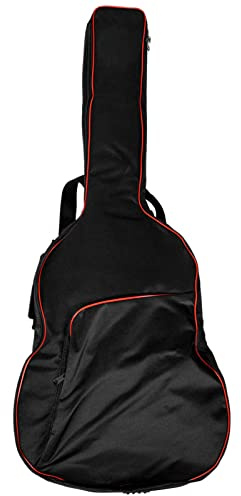 ibasenice Gitarrentasche aus Oxford Tragegriff Praktische Tasche Gitarren Leichtgängiger Reißverschluss Schlichtes Design Damen Herren Geeignet