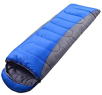 VANZACK Verdickter Campingschlafsack Für Outdoor Und Leicht Mit Klettband Und Kordelzugkapuze Für Kaltes Wetter Und Campingaktivitäten