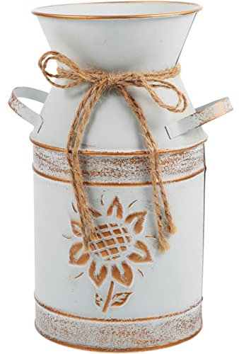 SUPVOX Seau à Fleurs Métal pour Composition Pot avec Poignée pour Fleurs Coupées Vases Vintage Intérieur