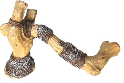 Reptilien Klettern Reben, Reptilien Kletterstamm aus Kunstharz, Terrarien Dekoration für Bartagamen, Eidechsen, Schildkröten, Schlangen, Frösche, Geckos