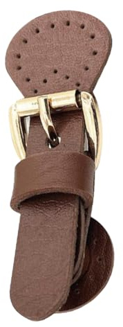 OSALADI 1 Satz PU Leder Magnetverschluss Buckle für Taschen und Kleidung Robuste Schnallen PU Leder für Vielzahl von Anwendungen Einfache Handhabung Tiefe Braune Farbe