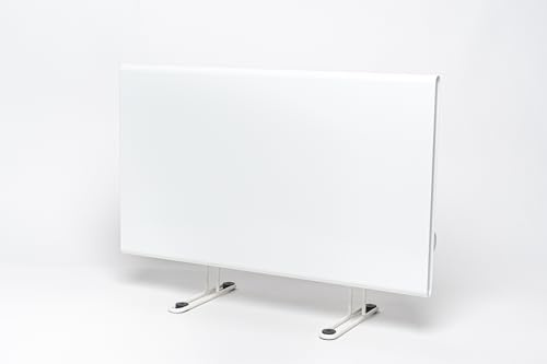 Adax Eco Basic Elektrisk radiator, 1 400 W, vit termostat med timer, elektrisk uppvärmning, väggmontering, med ben, elektrisk radiator, 330 mm, frostskydd, veckoläge, väggkonvektor