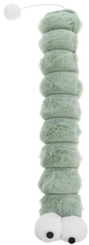 DOITOOL Coussin Peluche Interactif à l'herbe à Chat pour Chats D'intérieur, Doux Et Long, Jouet Stimulant Et Amusant pour Animaux De Compagnie