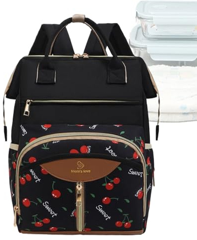 Générique Sac À Dos Change Bébé | Sac Nappy Maternité Imperméable Avec Lanières Poussette | Pour La Garde D'Avec Matelas À Langer - Mixte Père Mère Femme Garçons Filles