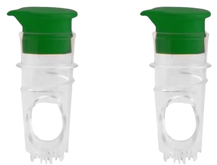 Presse-citron Portatif Efficace Lot De 2 En Plastique Robuste Avec Passoire Intégrée Pour Des Jus Propres Vert