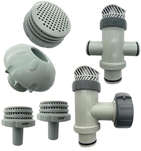Homeponnew Conjunto de válvula de émbolo dividido para piscinas sobre el suelo, compatible con bombas de filtración de 1500/2500/4000 GPH, sistemas de filtro de agua salada y arena